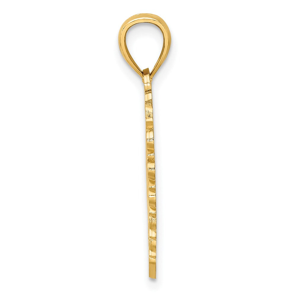 14k Yellow Gold LOVE IS...HEART Charm