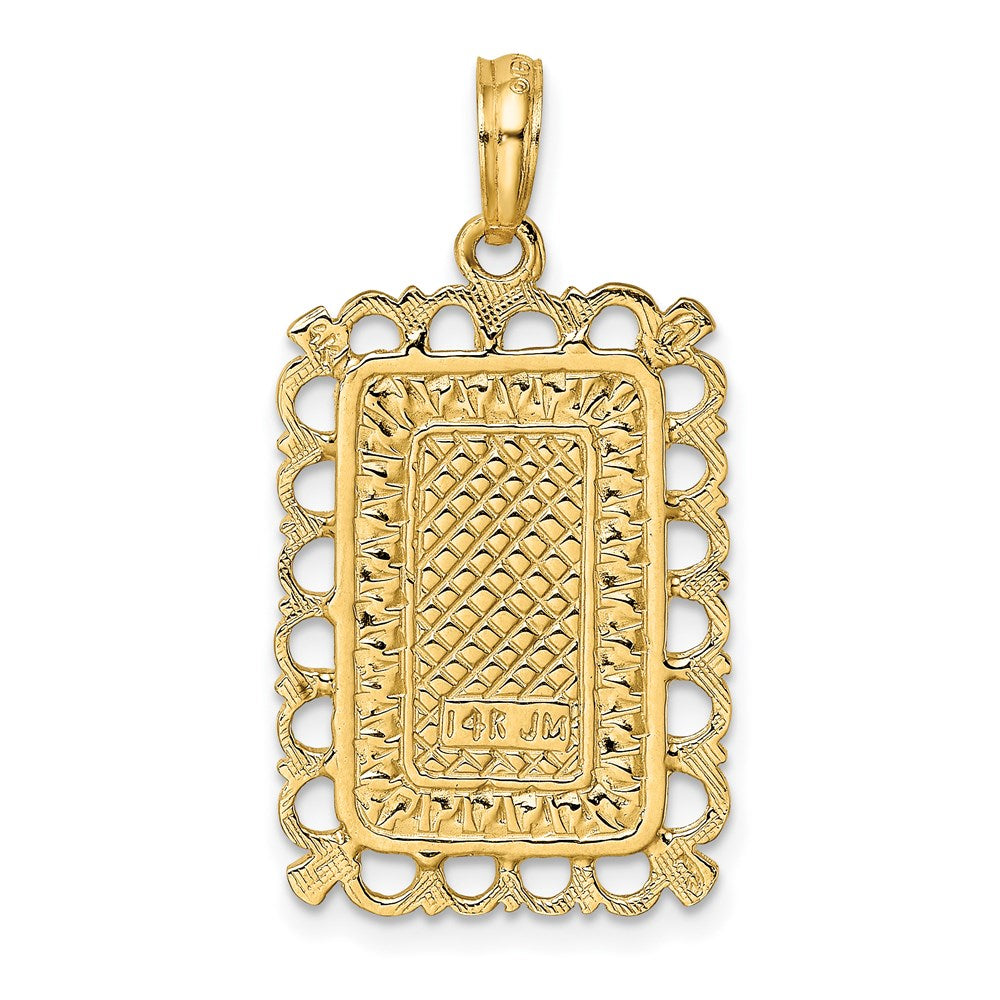 14k Yellow Gold King Playing Card Charm
