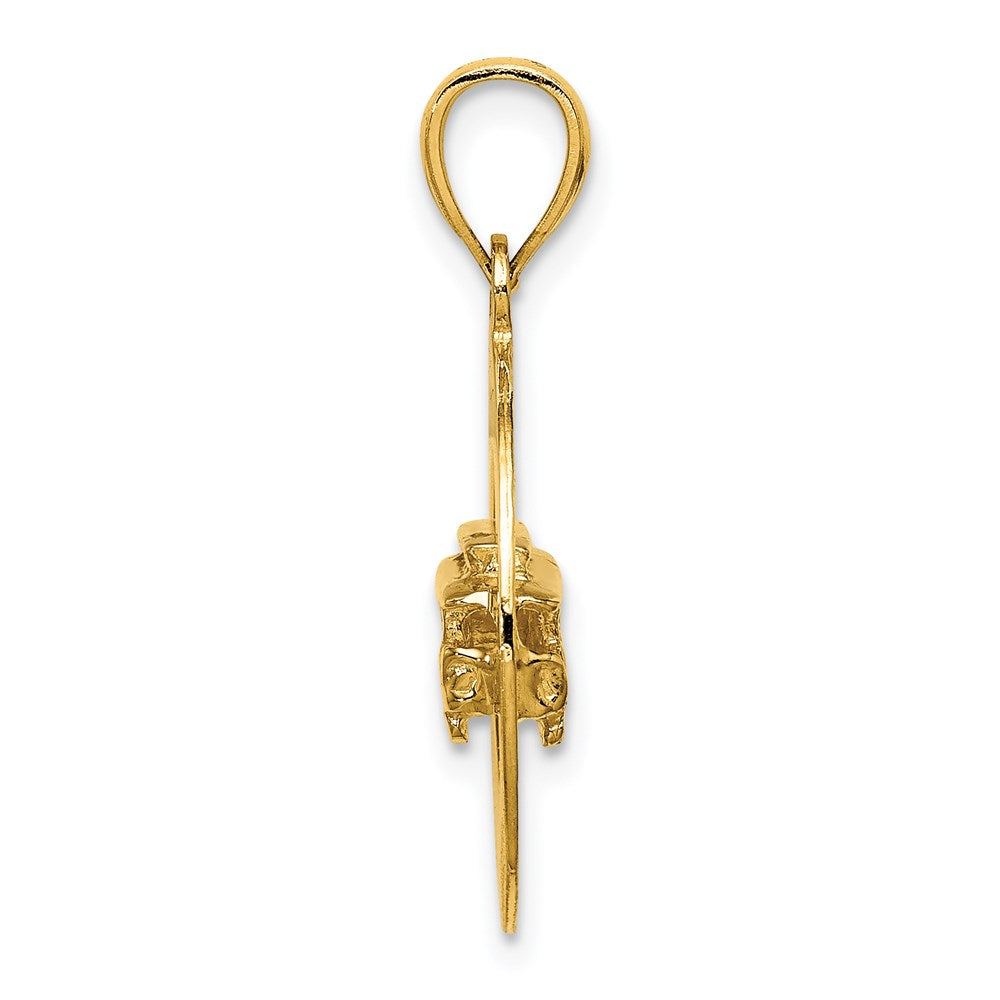 14k Yellow Gold SAN FRANCISCO w/Cable Car Charm
