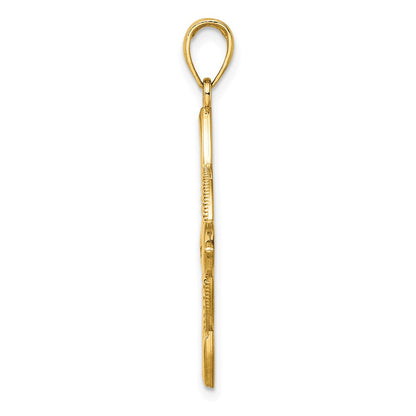 14k Yellow Gold Large Celtic Eternity Knot Charm