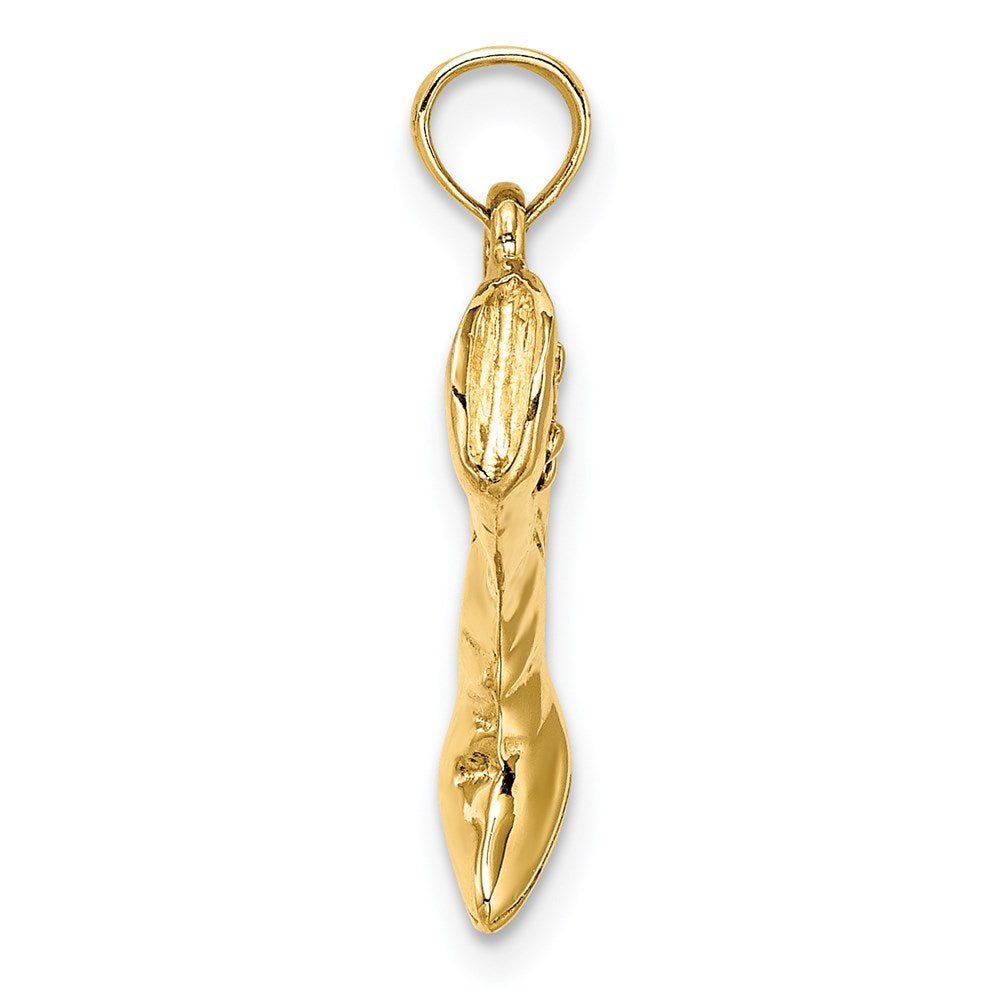 14k Yellow Gold 3-D Cowboy Boot Charm
