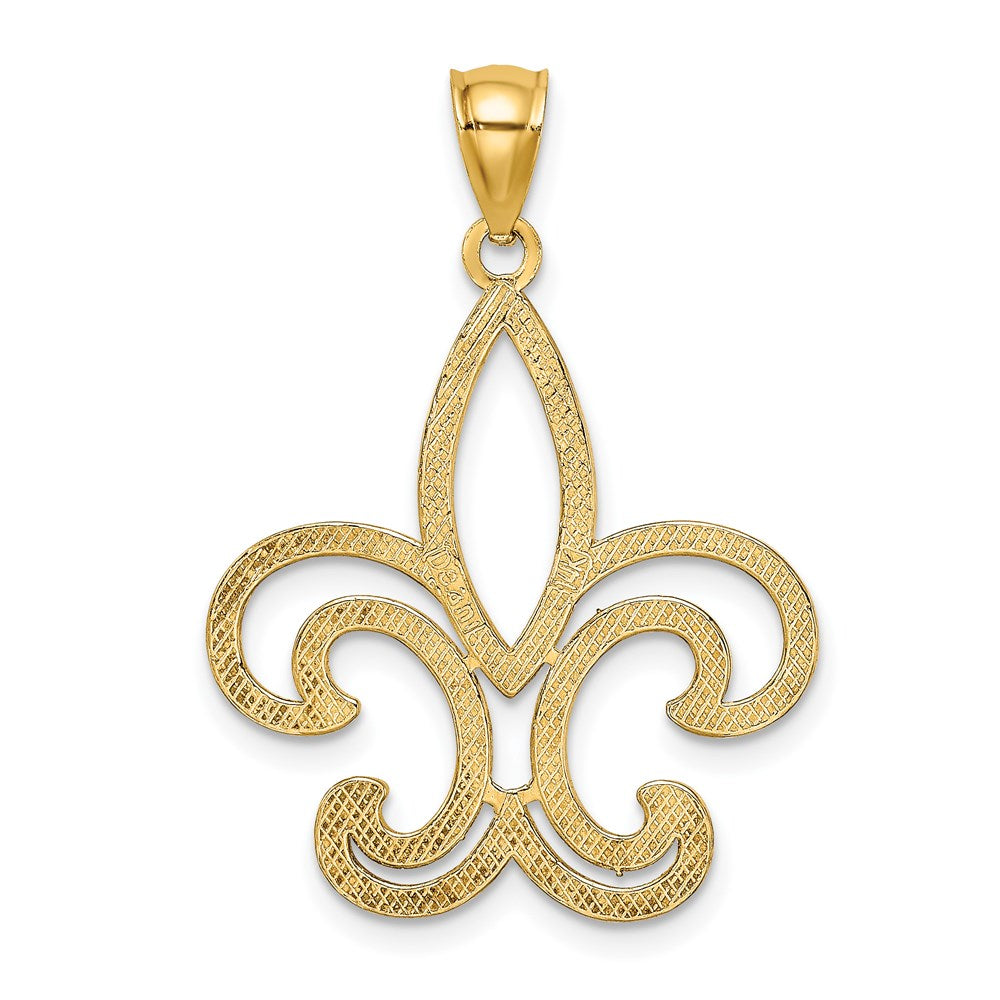 14k Yellow Gold Fleur-de-Lis Charm