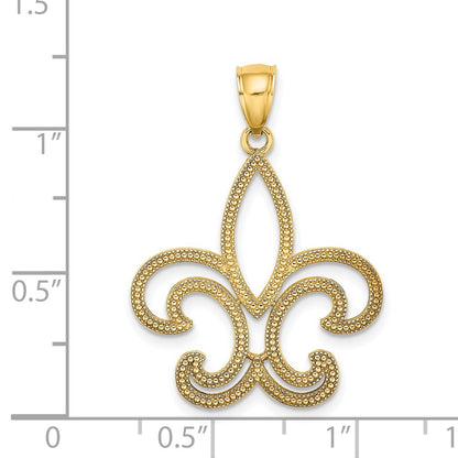 14k Yellow Gold Fleur-de-Lis Charm