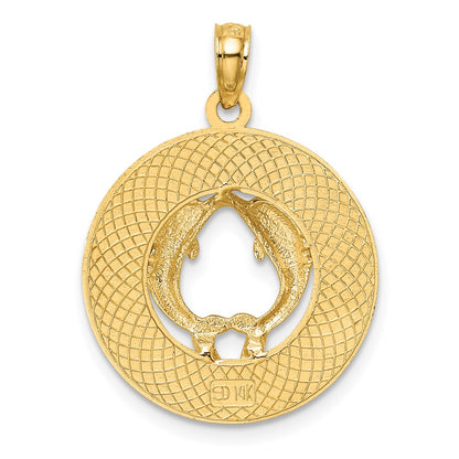 14k Yellow Gold PAWLEYS ISLAND Dolphin Charm