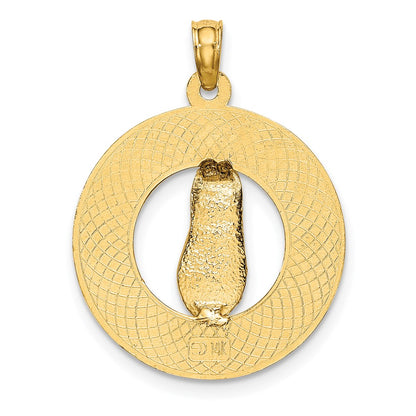 14k Yellow Gold OCEAN CITY NJ w/ Flip Flops Charm