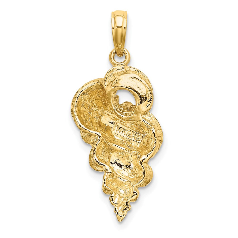 14k Yellow Gold Wentletrap Shell Charm