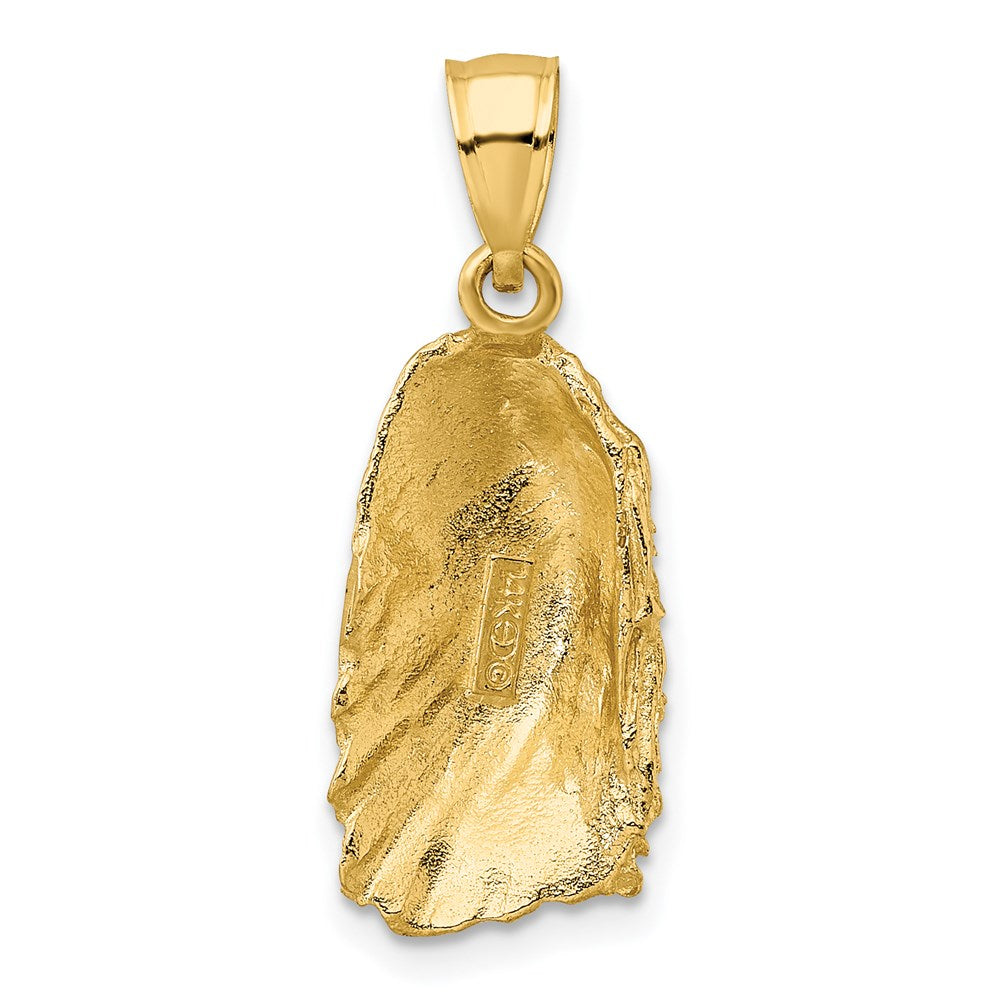 14k Yellow Gold Shell Charm