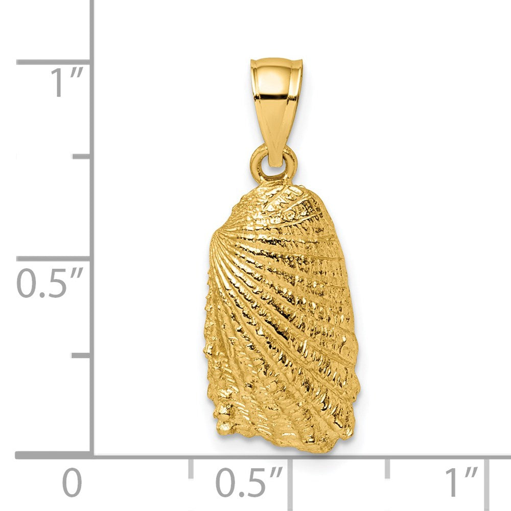 14k Yellow Gold Shell Charm