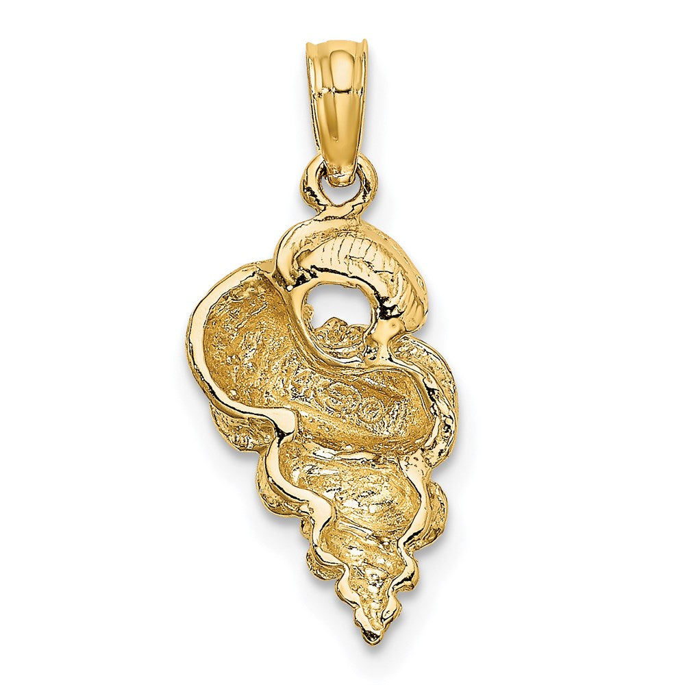 14k Yellow Gold Wentletrap Shell Charm