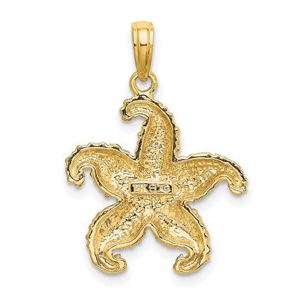 14k Yellow Gold Starfish Charm