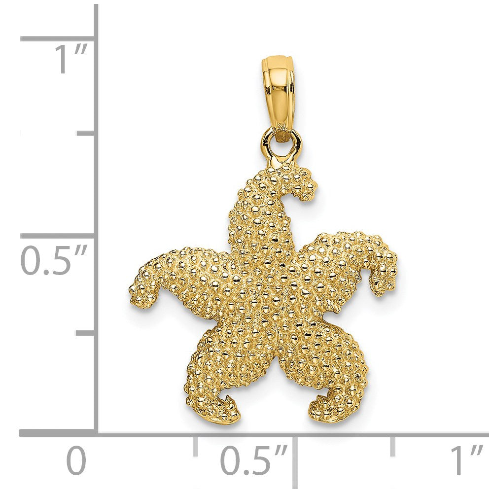14k Yellow Gold Starfish Charm