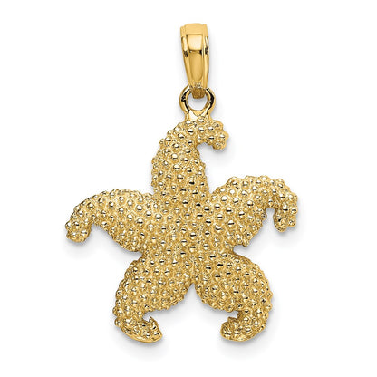 14k Yellow Gold Starfish Charm