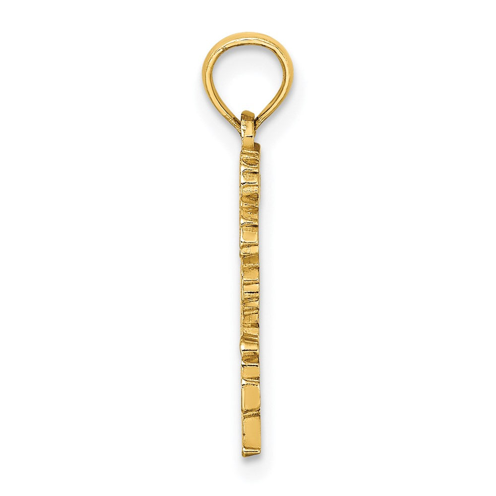 14k Yellow Gold SOUTH BEACH Palm Tree Charm