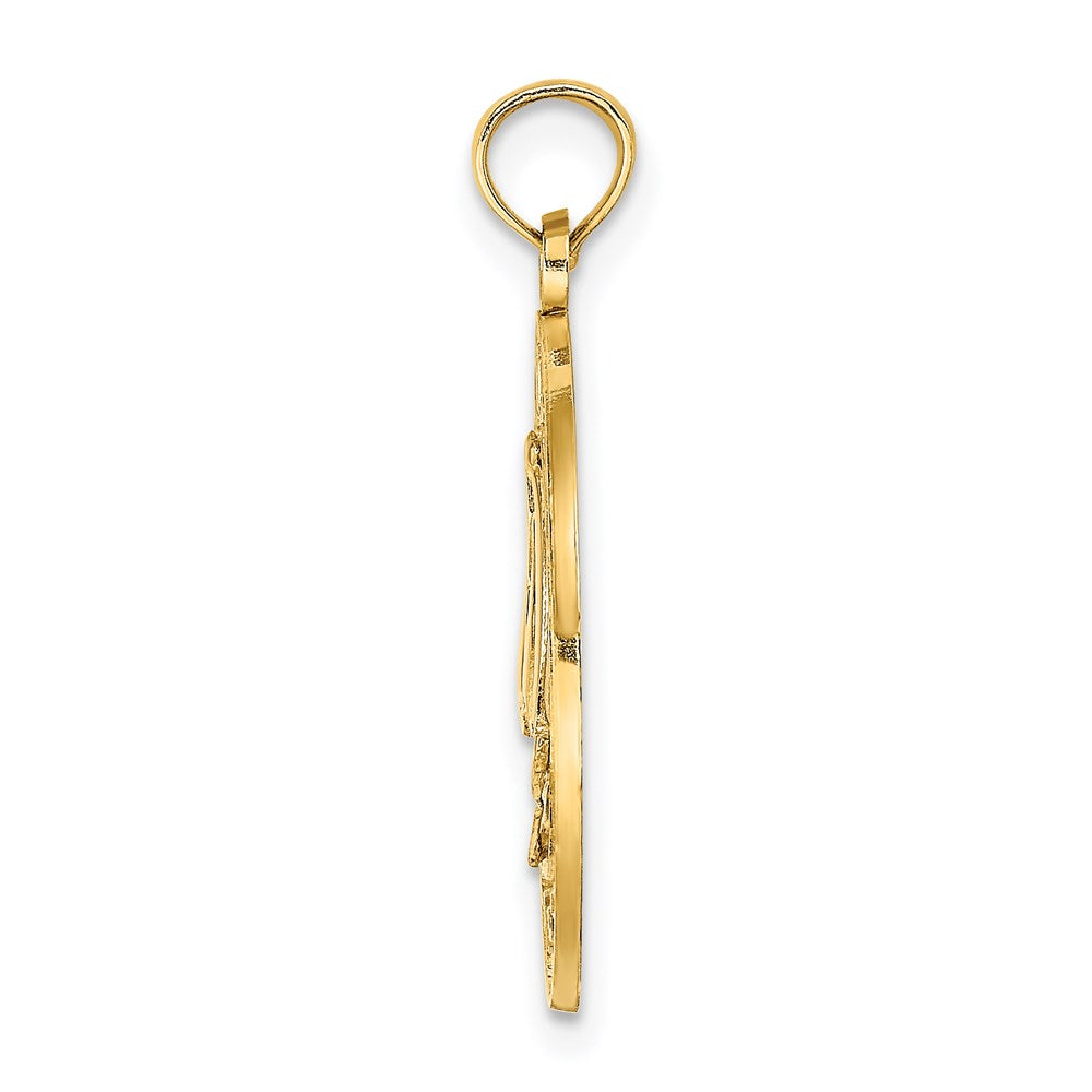 14k Yellow Gold SANIBEL w/Sailboat Circle Charm