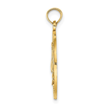 14k Yellow Gold SANIBEL w/Sailboat Circle Charm