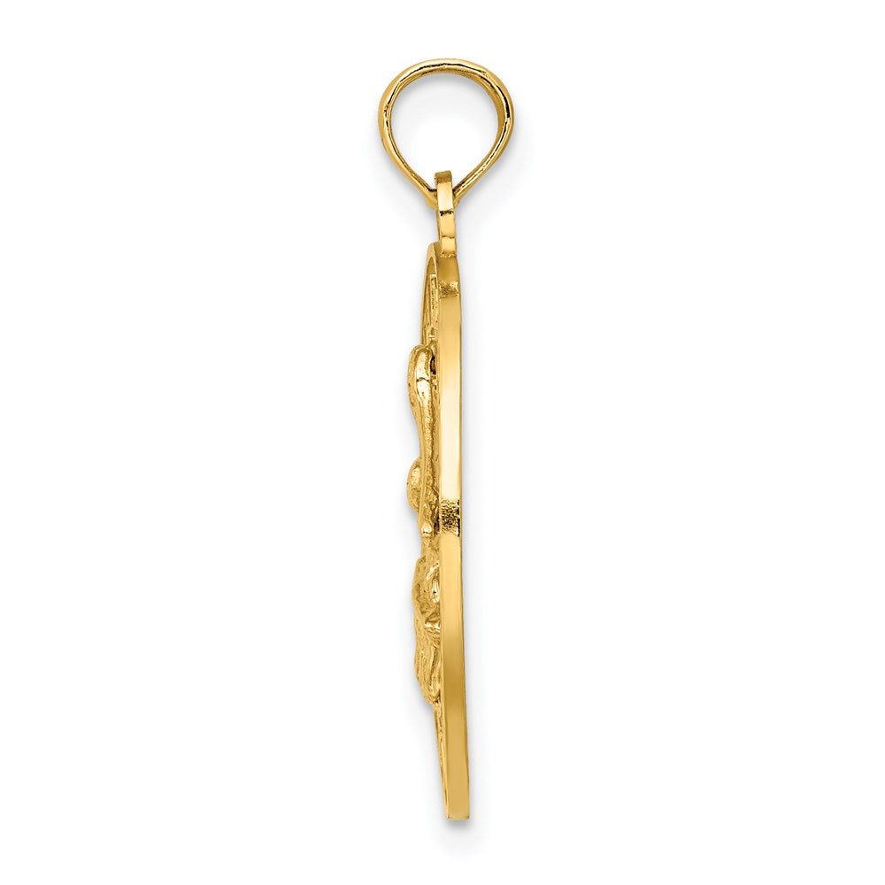 14k Yellow Gold LAUDERDALE-BY-THE-SEA FL w/Pelican Charm