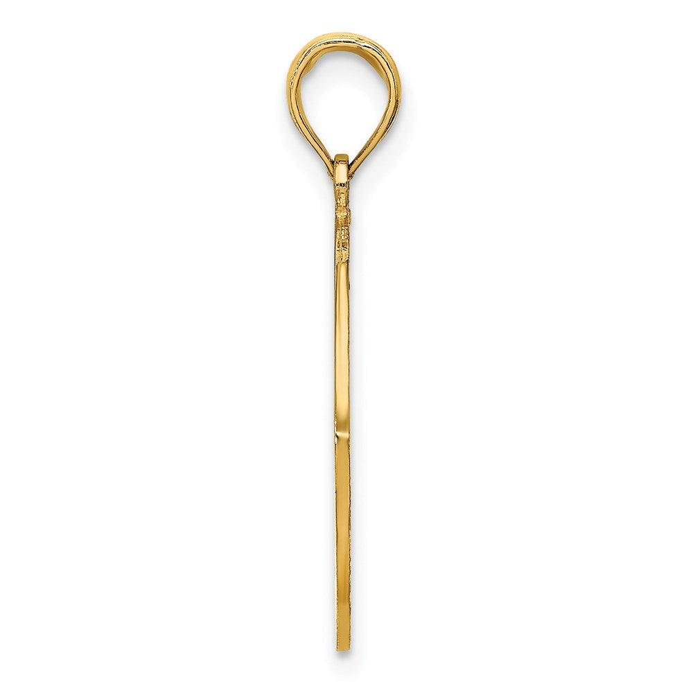 14k Yellow Gold LONG BEACH ISLAND w/ Dolphins Charm