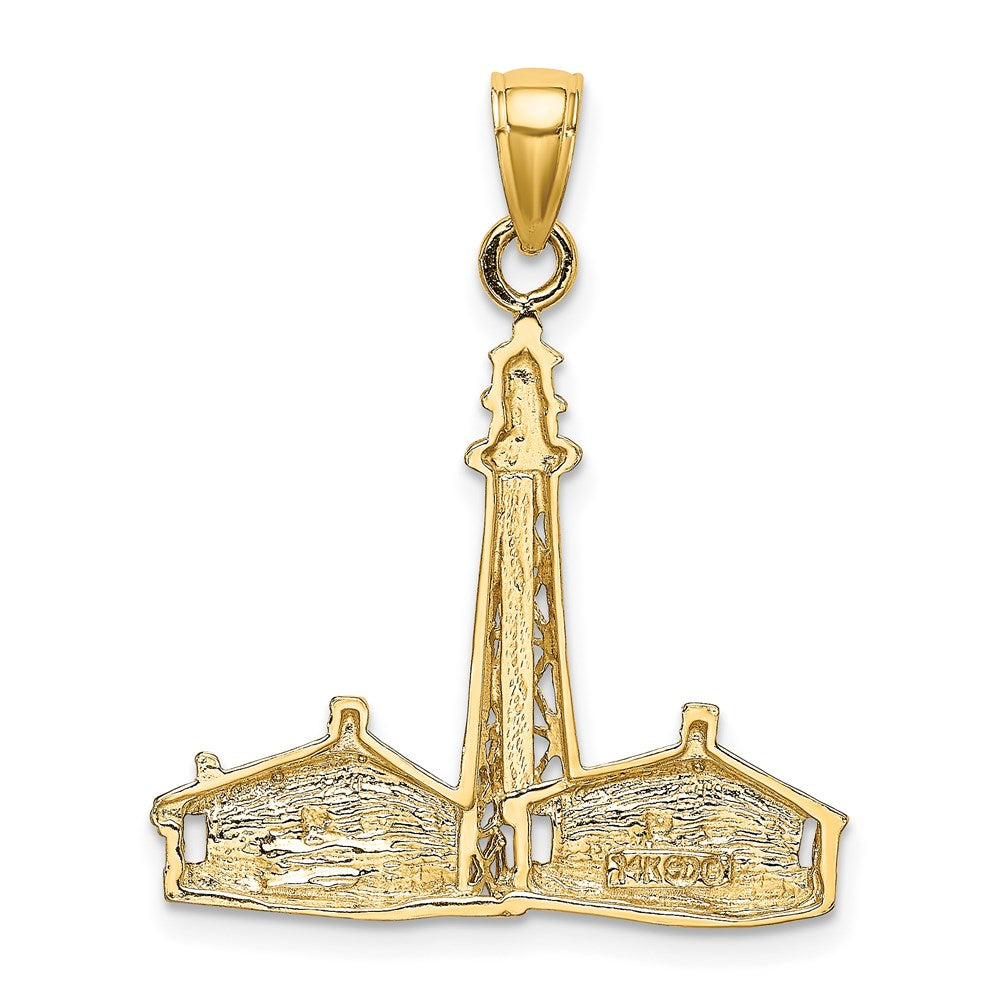 14k Yellow Gold SANIBEL ISLAND Lighthouse Charm