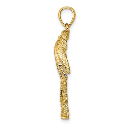 14k Yellow Gold MARCO IS. Large Palm Tree Charm