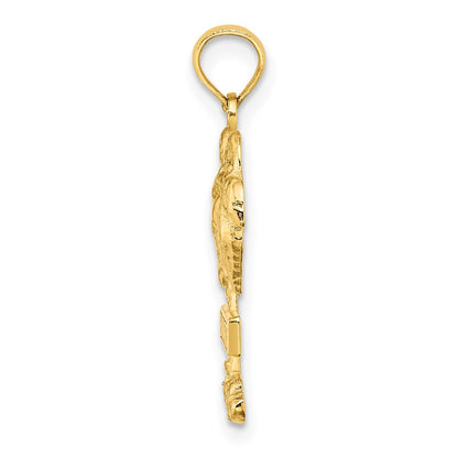 14k Yellow Gold HAWAII Palm Tree Charm
