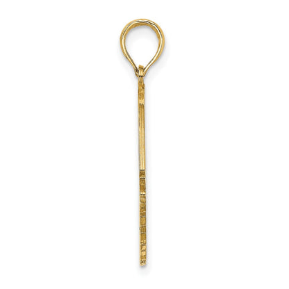 14k Yellow Gold Polished ST. THOMAS Angelfish Charm