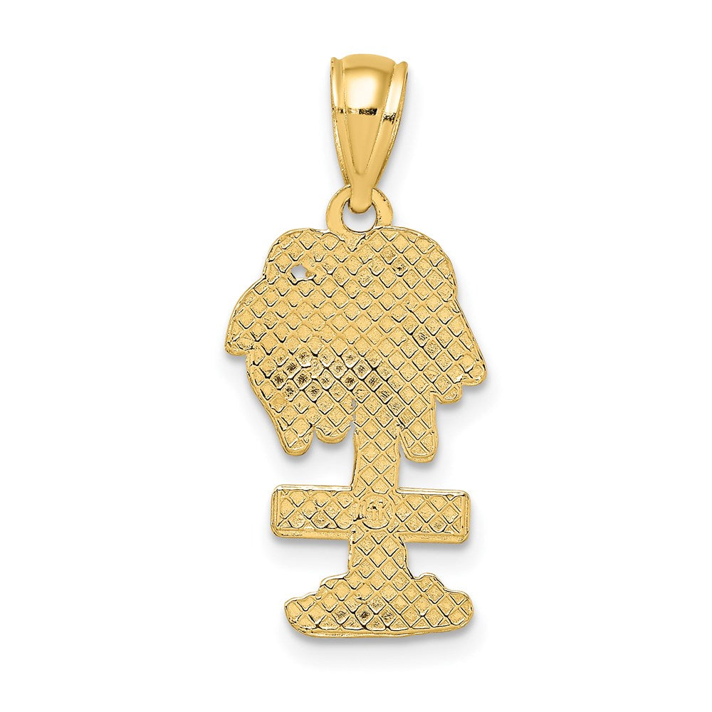 14k Yellow Gold KEY WEST Palm Tee Charm