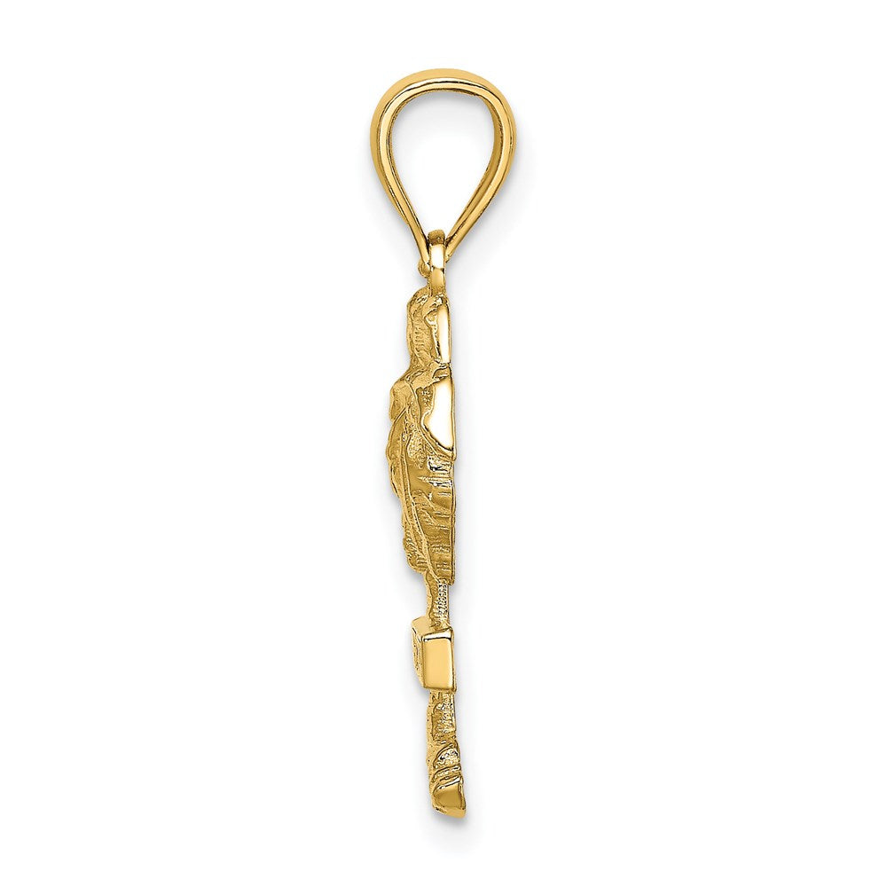 14k Yellow Gold ST. CROIX Palm Tree Charm