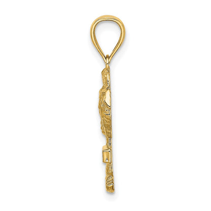 14k Yellow Gold ST. THOMAS Palm Tree Charm