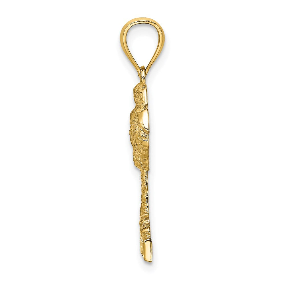 14k Yellow Gold ST. THOMAS Palm Tree Charm