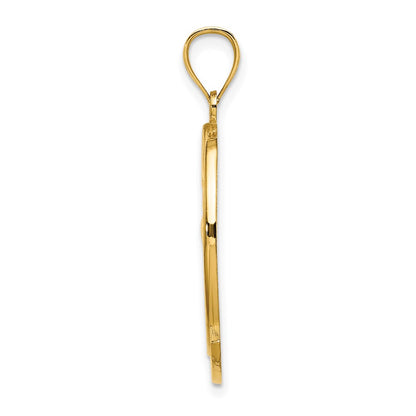 14k Yellow Gold STONE HARBOR w/Dolphin Sunset Charm