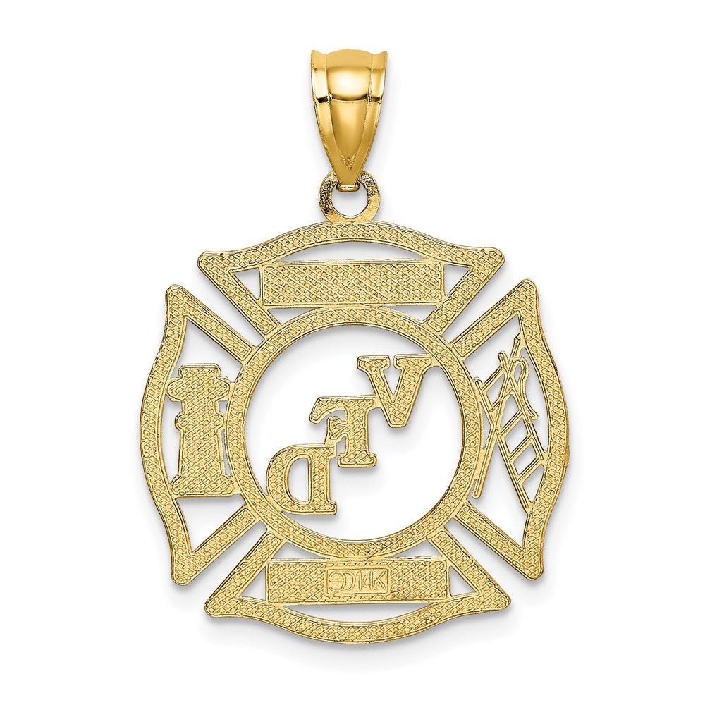 14k Yellow Gold VFD DWIGHT MEMBER In Shield Charm