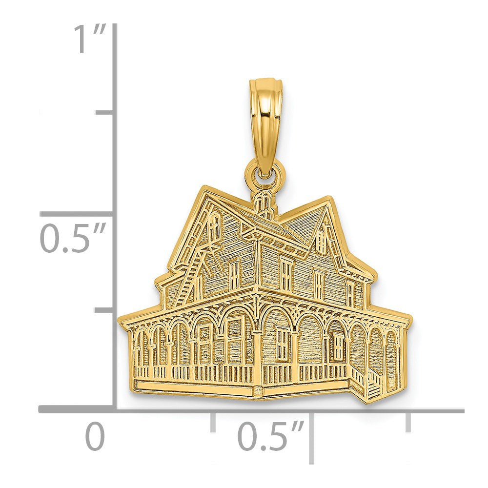 14k Yellow Gold The VICTORIAN ROSE - CAPE MAY NJ Charm