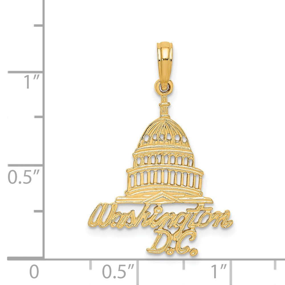 14k Yellow Gold WASHINGTON D.C. Capital Building Charm