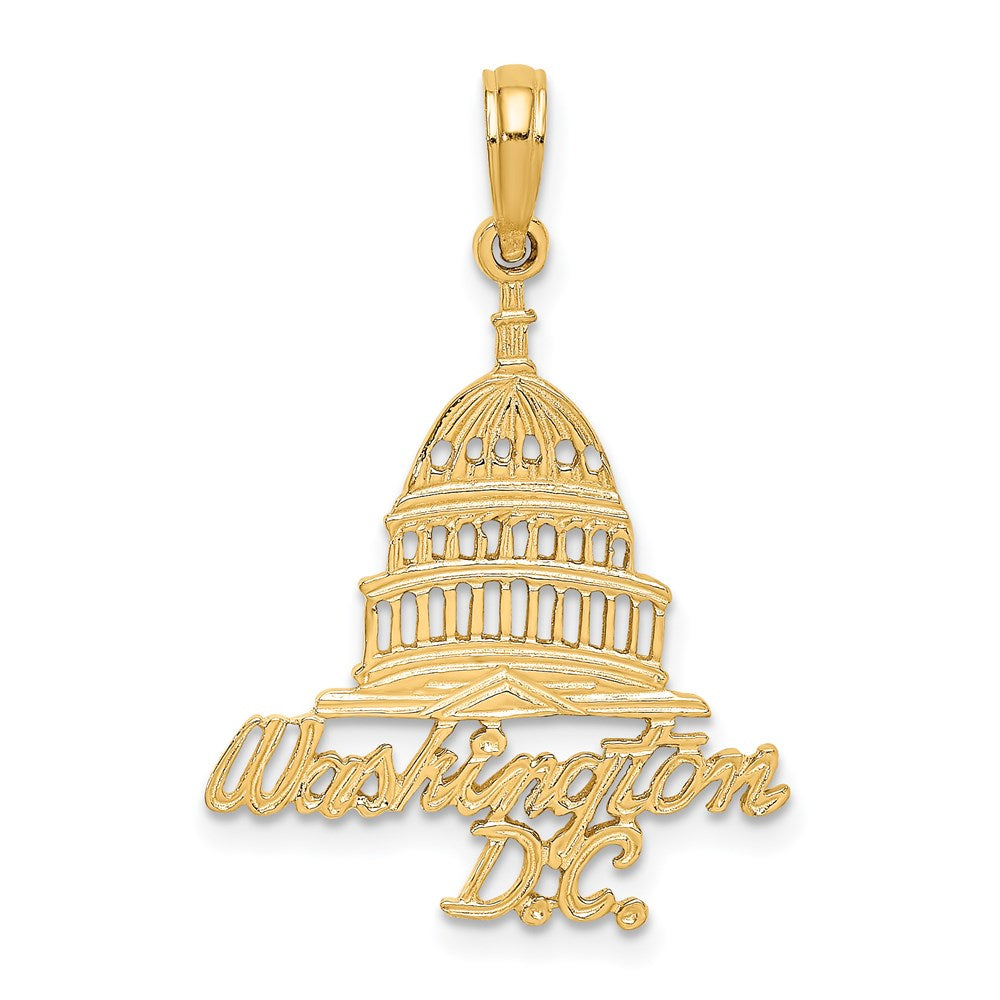 14k Yellow Gold WASHINGTON D.C. Capital Building Charm