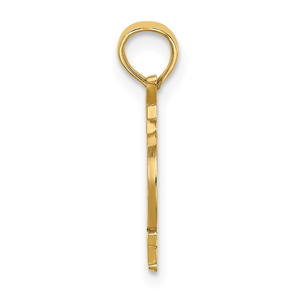 14k Yellow u0026 Rhodium Gold with White Rhodium KEY WEST Bicycle Charm