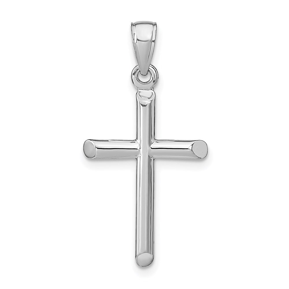 14k White Gold Cross Pendant