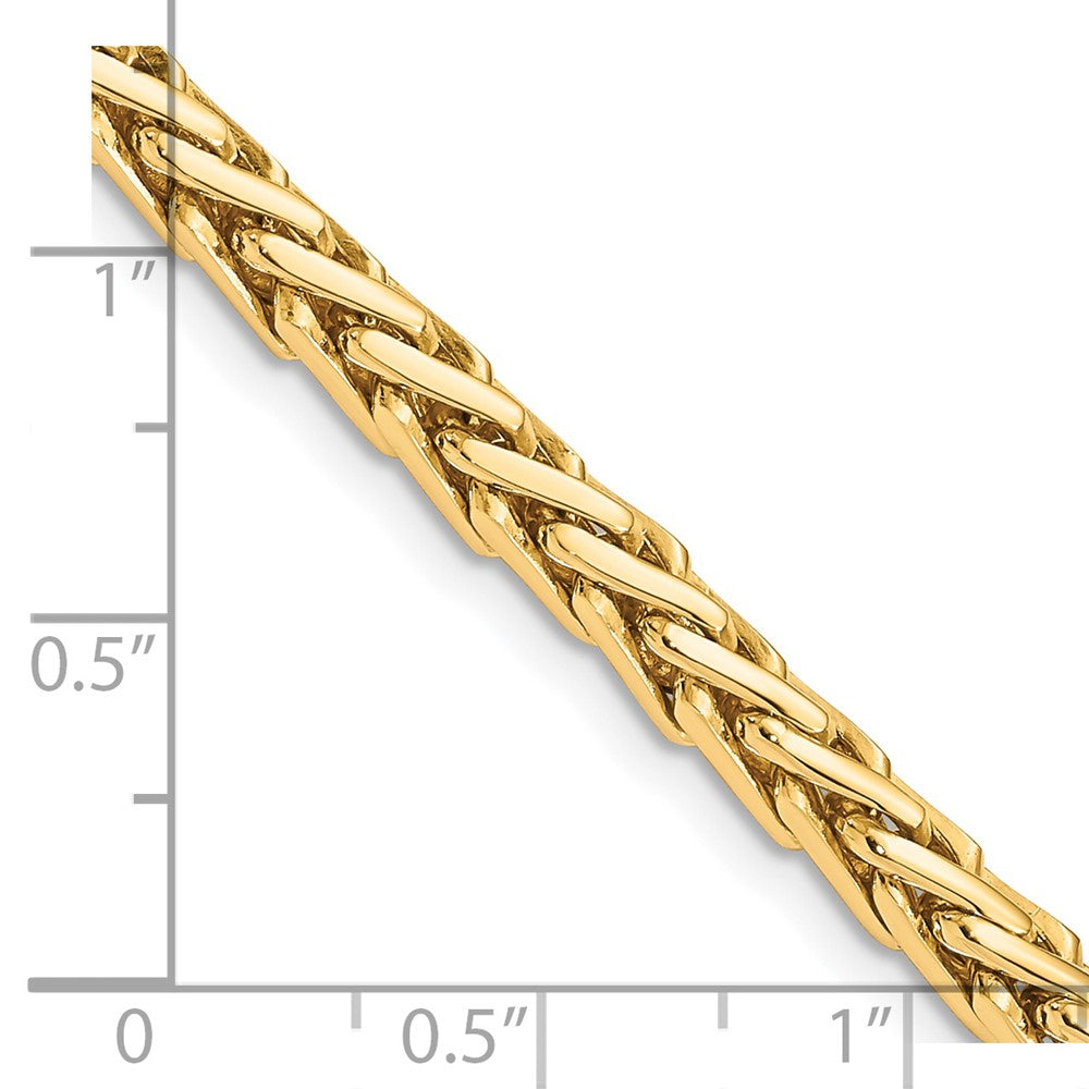 Solid 14K Yellow Gold 8.75 inch 4.4mm Hand Polished Flat-Edged Woven Link with Lobster Clasp Bracelet