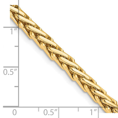 Solid 14K Yellow Gold 8.75 inch 4.4mm Hand Polished Flat-Edged Woven Link with Lobster Clasp Bracelet