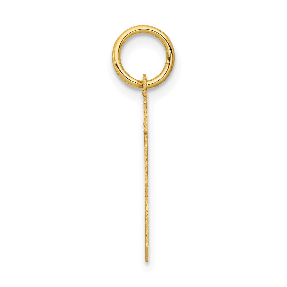 14k Yellow Gold Small Polished Number 13 Charm