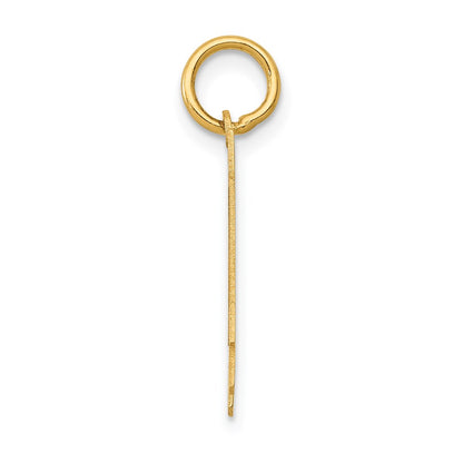 14k Yellow Gold Small Polished Number 14 Charm