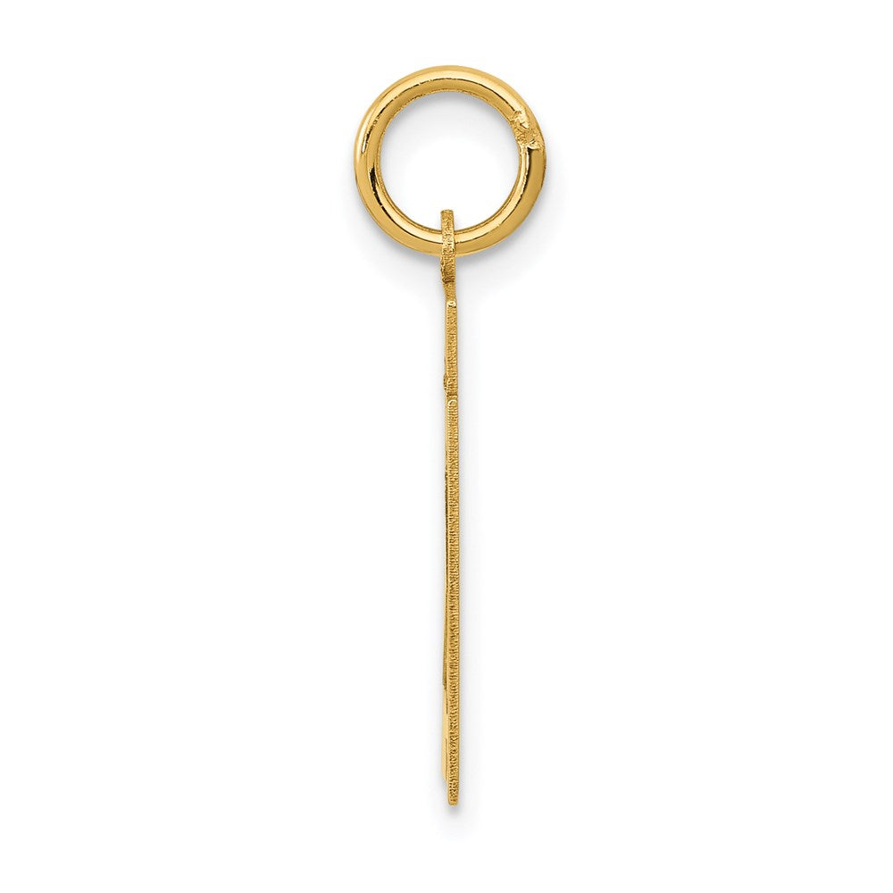 14k Yellow Gold Small Polished Number 21 Charm