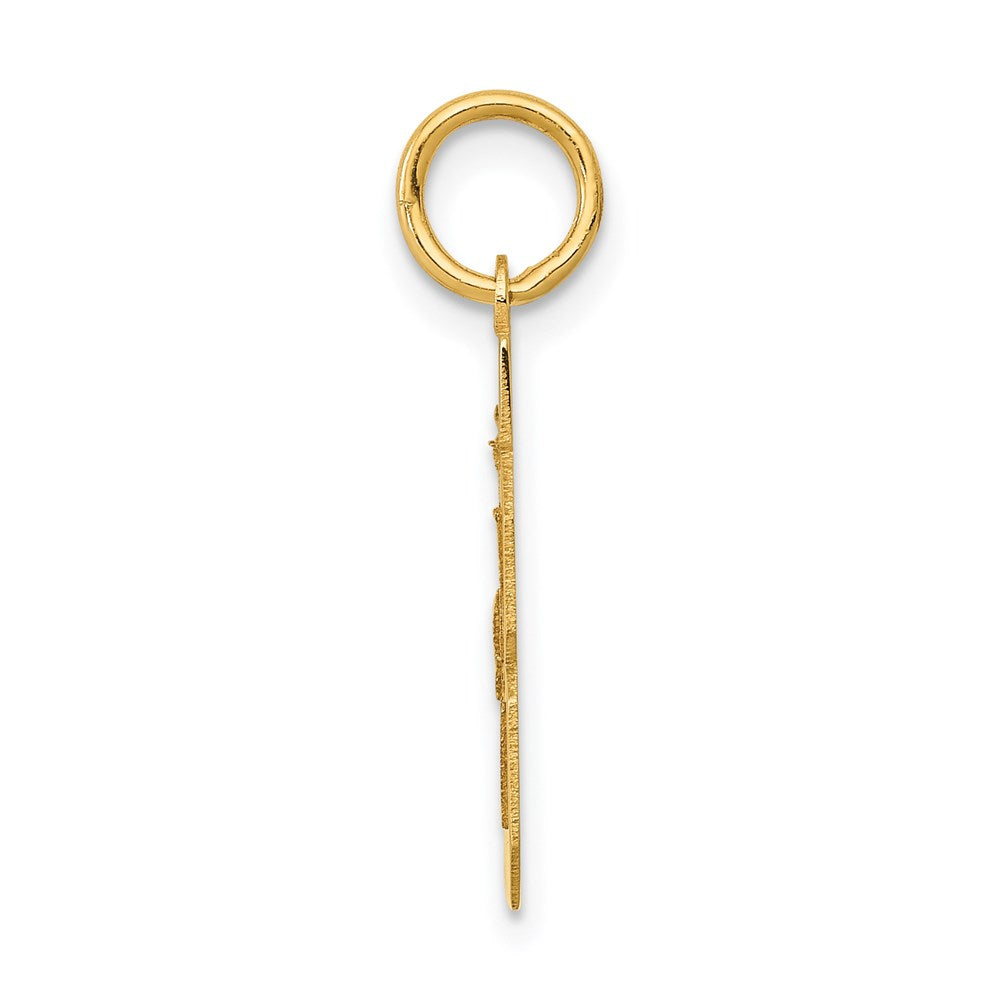 14k Yellow Gold Small Polished Number 48 Charm