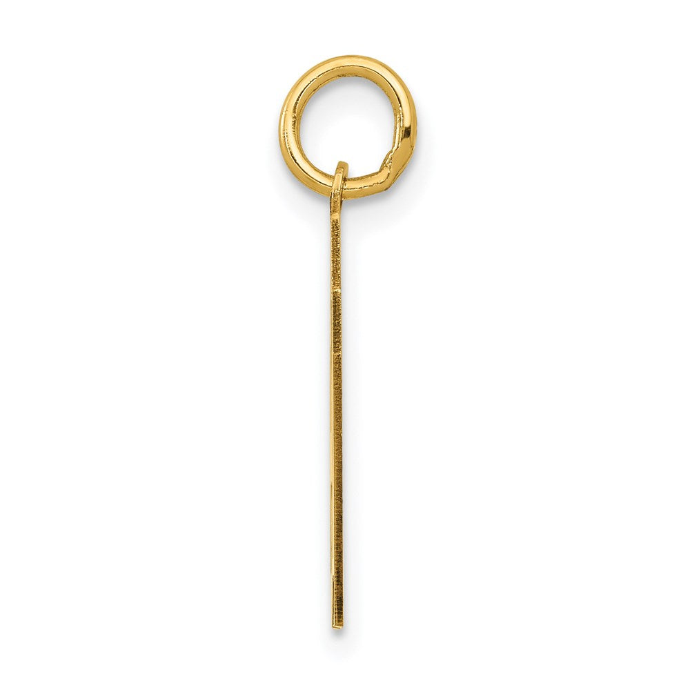 14k Yellow Gold Small Polished Number 87 Charm