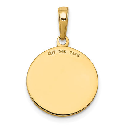 14k Yellow Gold Saint Joseph Medal Charm