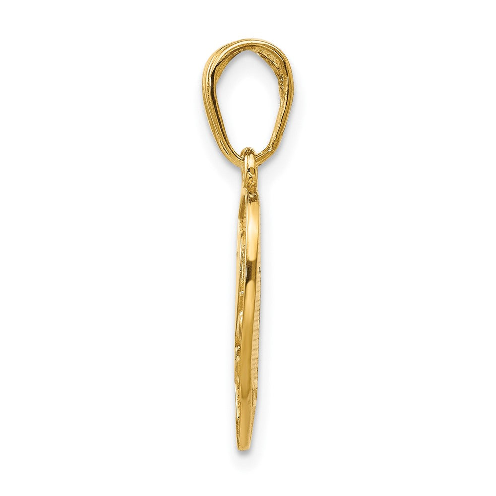 14k Yellow Gold I LOVE YOU Break Apart Heart Charm