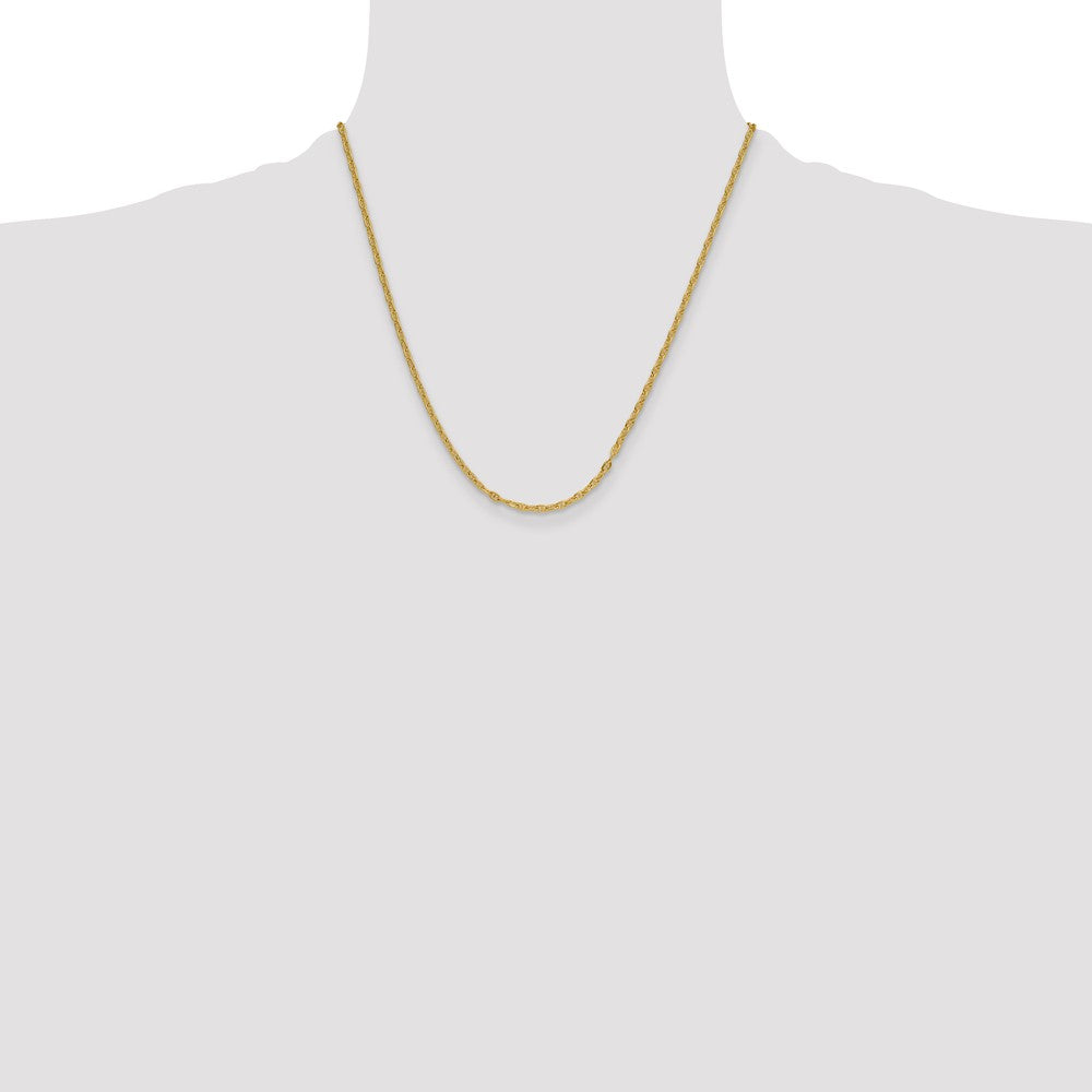 Solid 14K Yellow Gold 3.0mm Mariners Link Chain nan