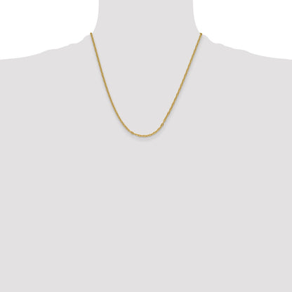 Solid 14K Yellow Gold 3.0mm Mariners Link Chain nan