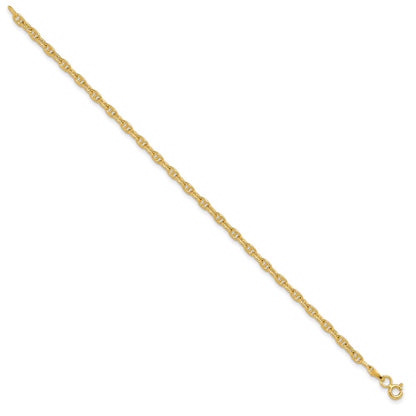 Solid 14K Yellow Gold 3.0mm Mariners Link Chain nan