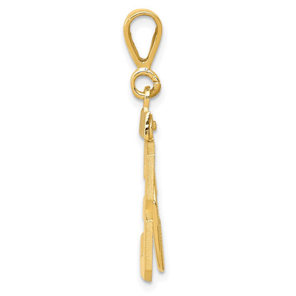 14k Yellow Gold Medium Polished Number 53 Charm