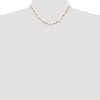 14K Yellow Gold 16 inch 1.05mm Diamond-cut Spiga with Lobster Clasp Chain Necklace